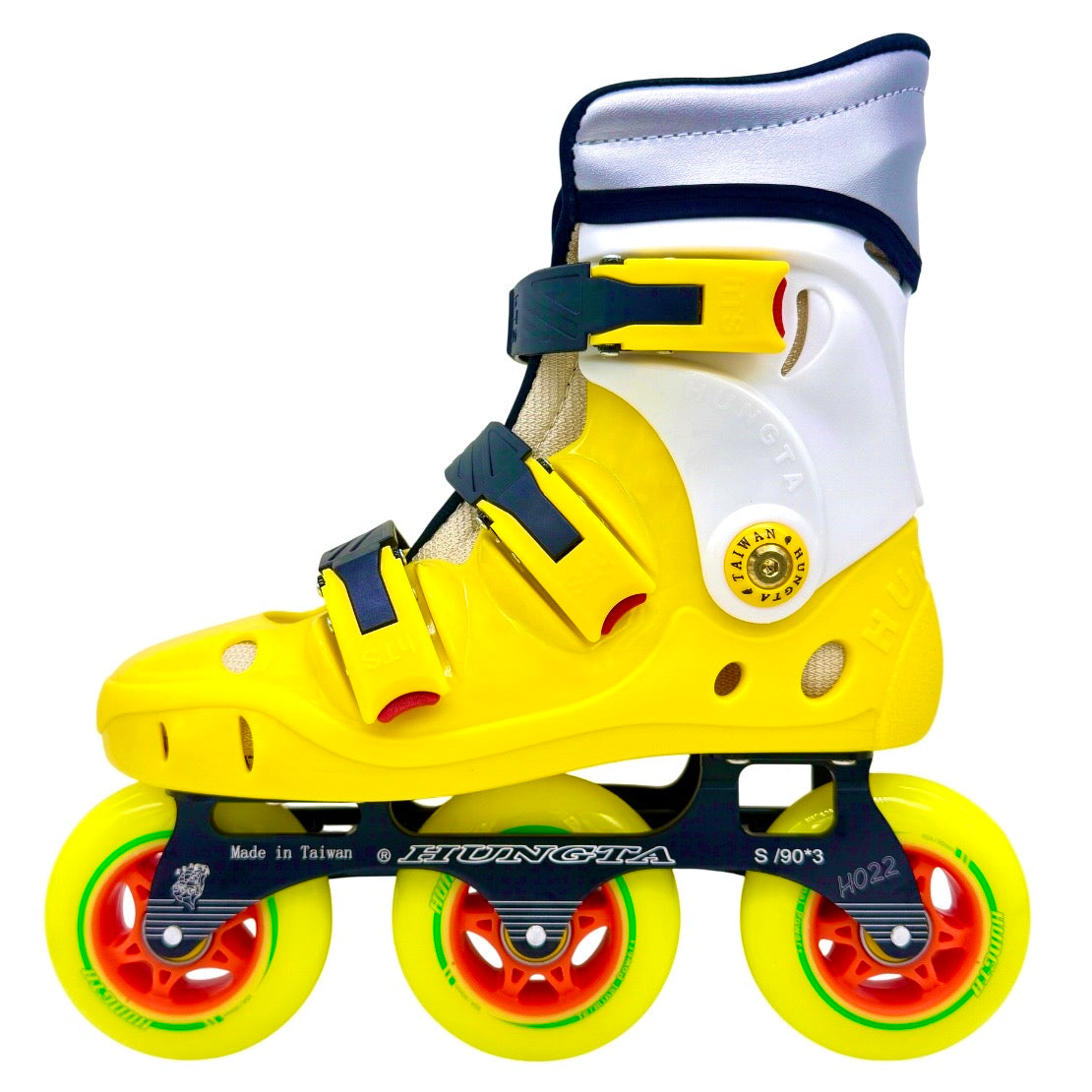 HUNGTA inline skates 3*90mm – lightweight aluminum frame, made in Taiwan